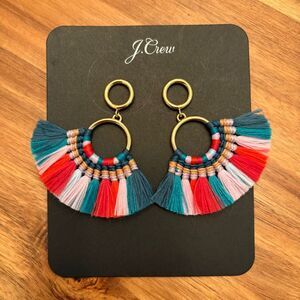 J.Crew | Fan Tassel Earrings | 2.25” Length